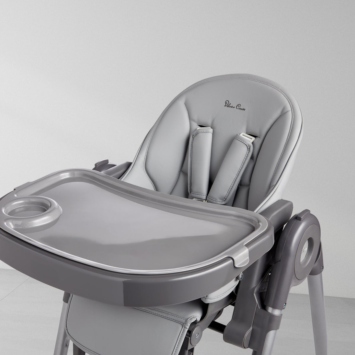 Buffet Highchair Cool Grey & Mealtime Set Bundle