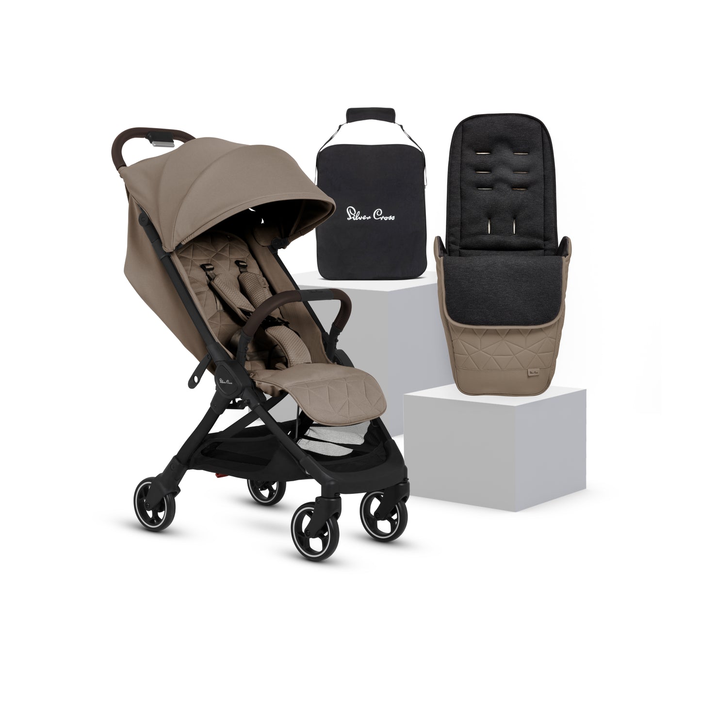 Clic 2 Cobble Stroller & Footmuff Bundle (4 Piece)