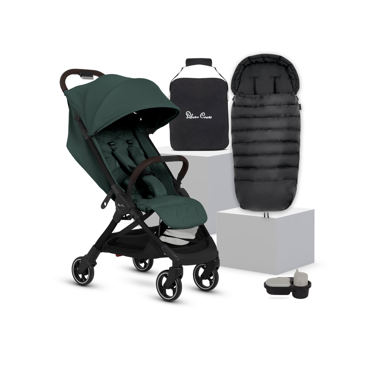 Clic 2 Conifer Stroller & Accessory Bundle (5 Piece)