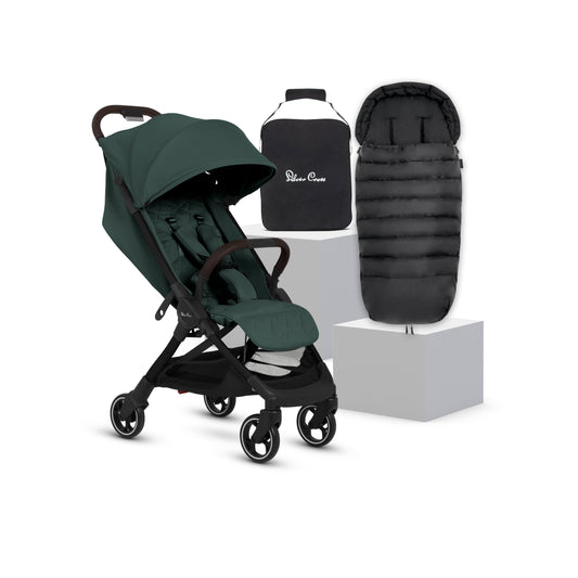 Clic 2 Conifer Stroller & Footmuff Bundle (4 Piece)