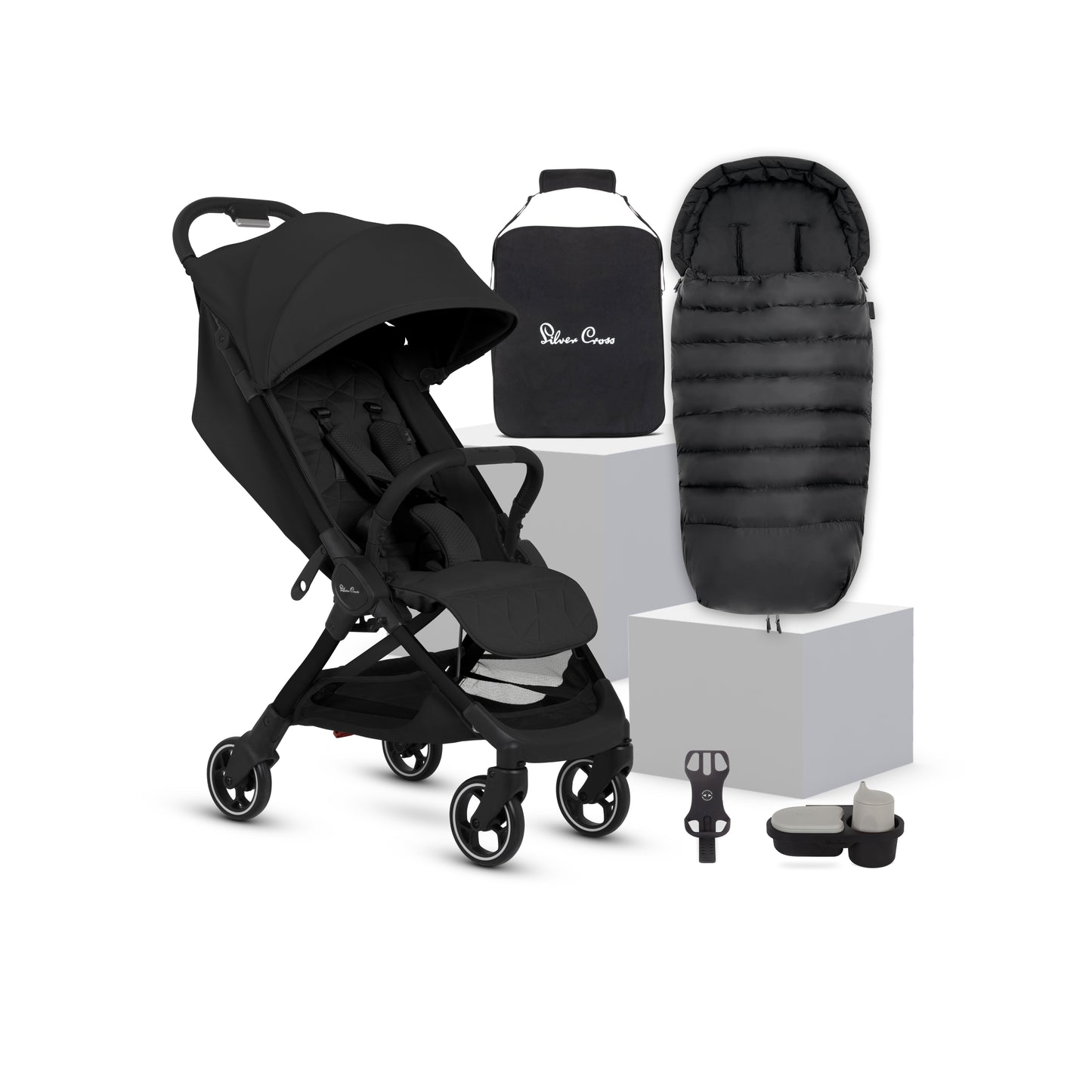Clic 2 Space Stroller & Accessory Bundle (6 Piece)
