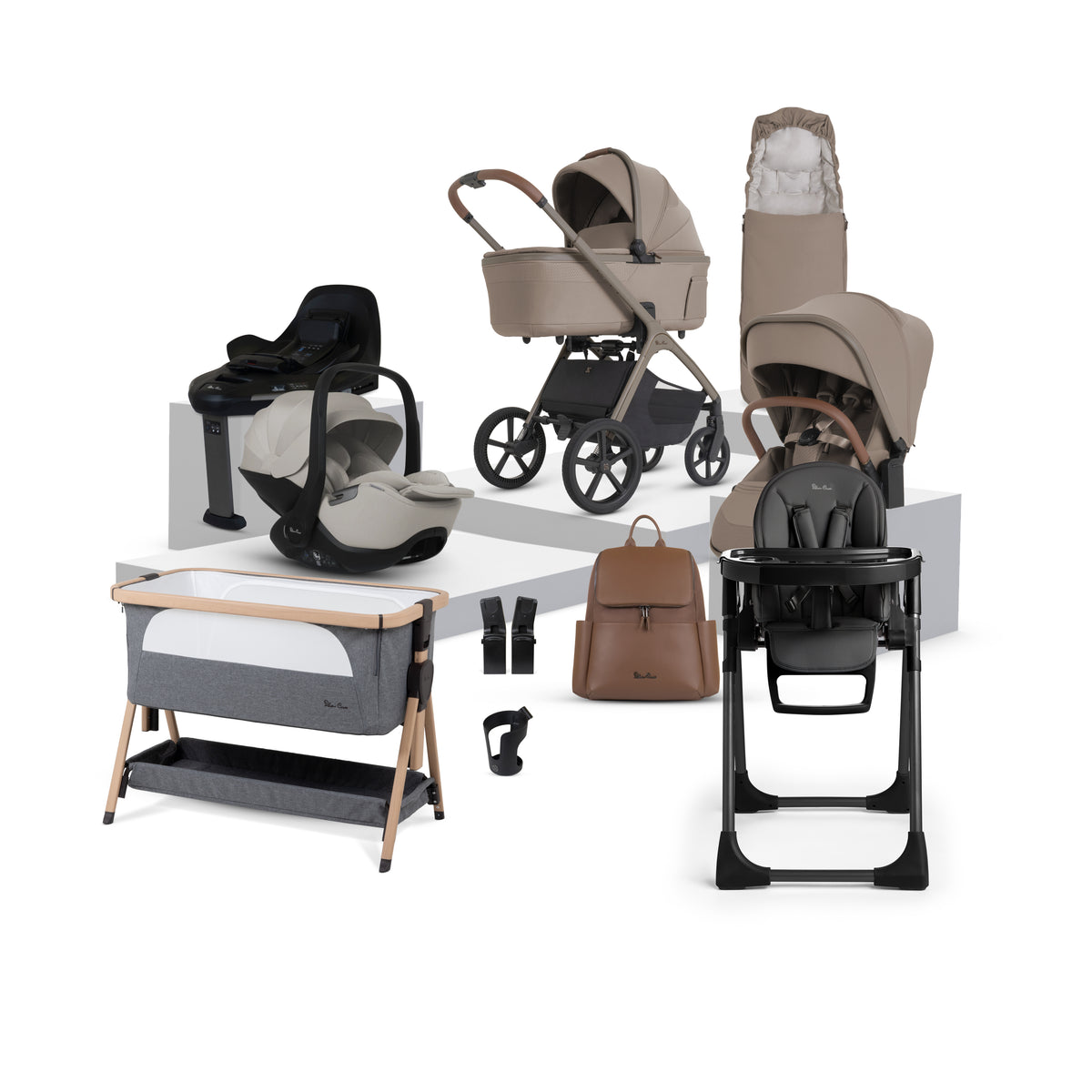 Cove 2 Champagne Travel System Ultimate Baby Bundle (13 piece)