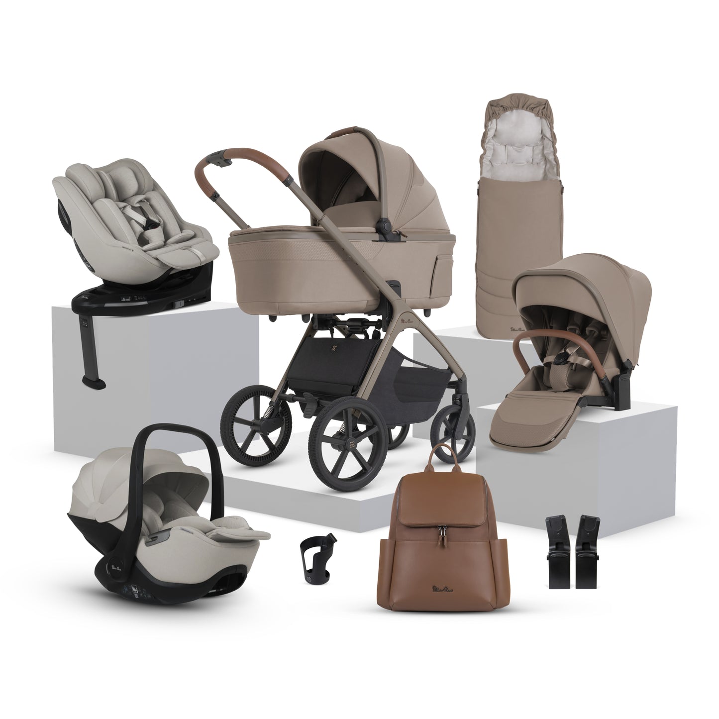 Cove 2 Champagne Travel System Ultimate 360 Family Car Seat Bundle (11 piece)