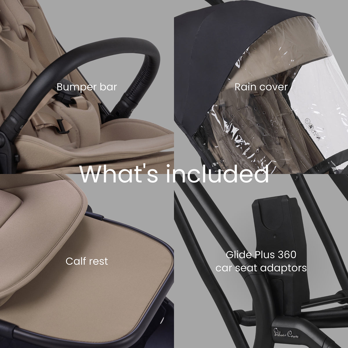 Nia Champagne Compact Travel Stroller