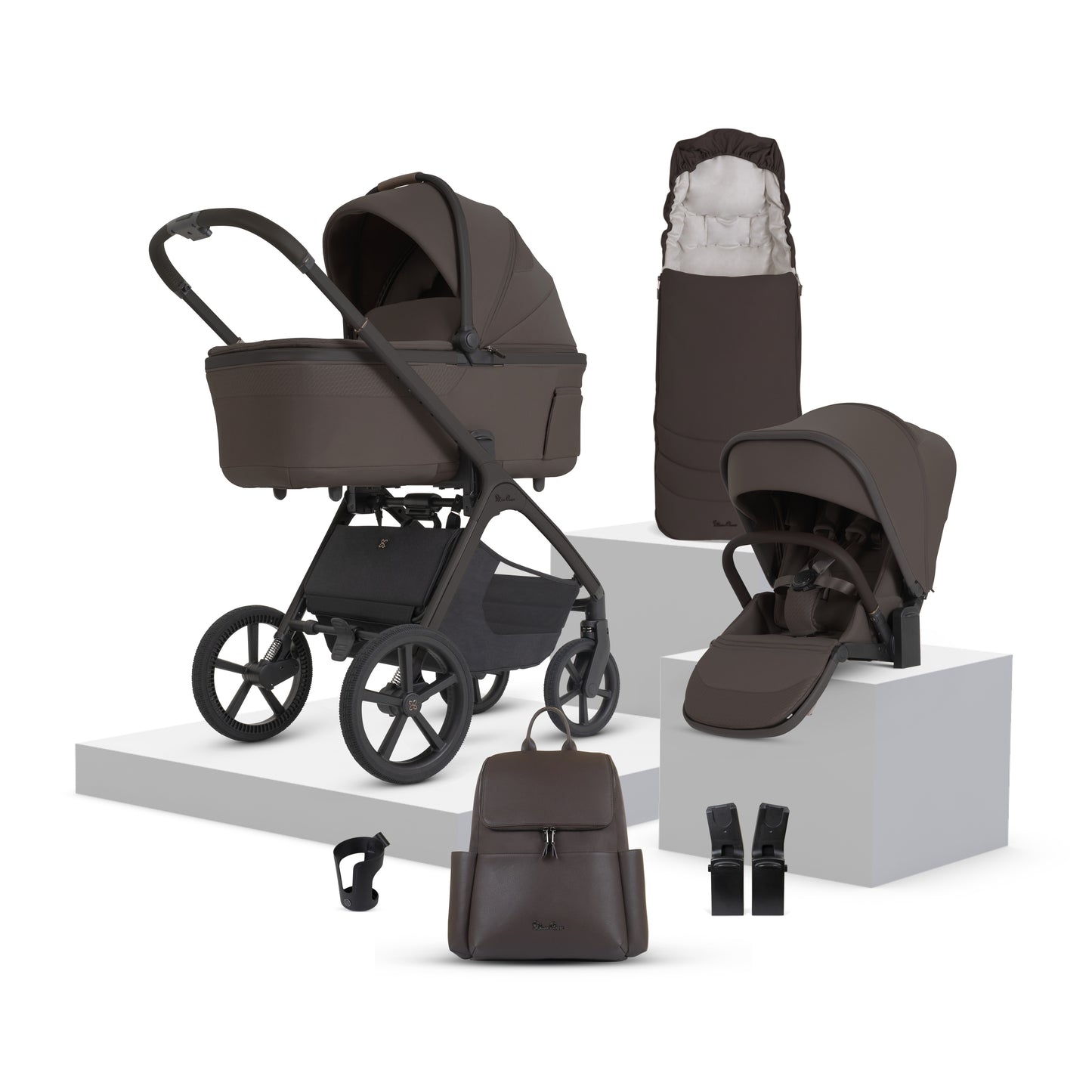 Cove 2 Chocolate Travel System Accessory Bundle (8 piece)