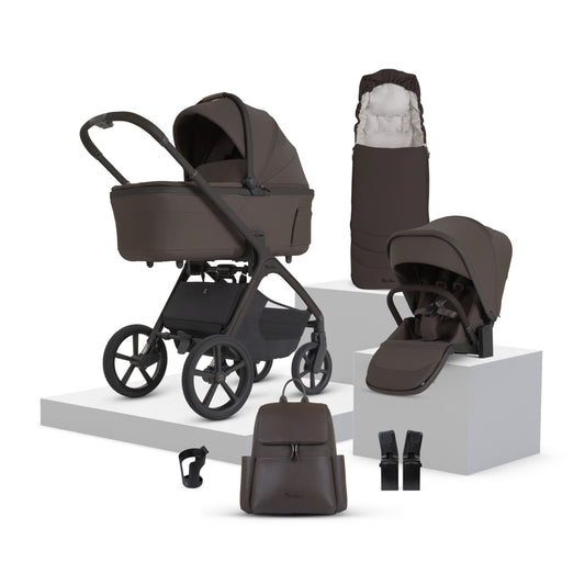 Cove 2 Chocolate Travel System Accessory Bundle (8 piece)