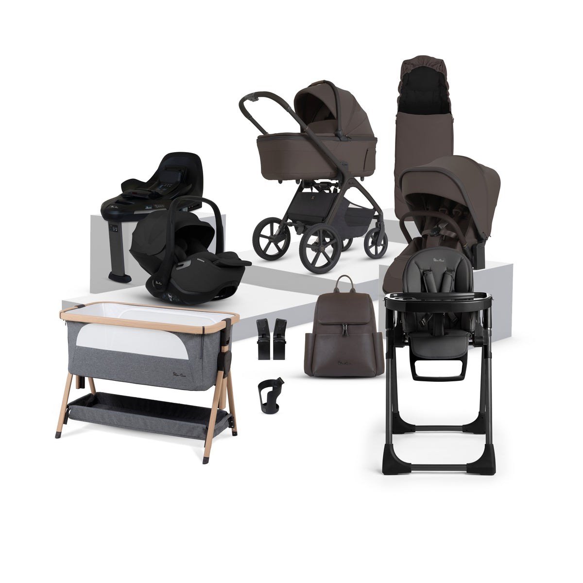 Cove 2 Chocolate Travel System Ultimate Baby Bundle (13 piece)