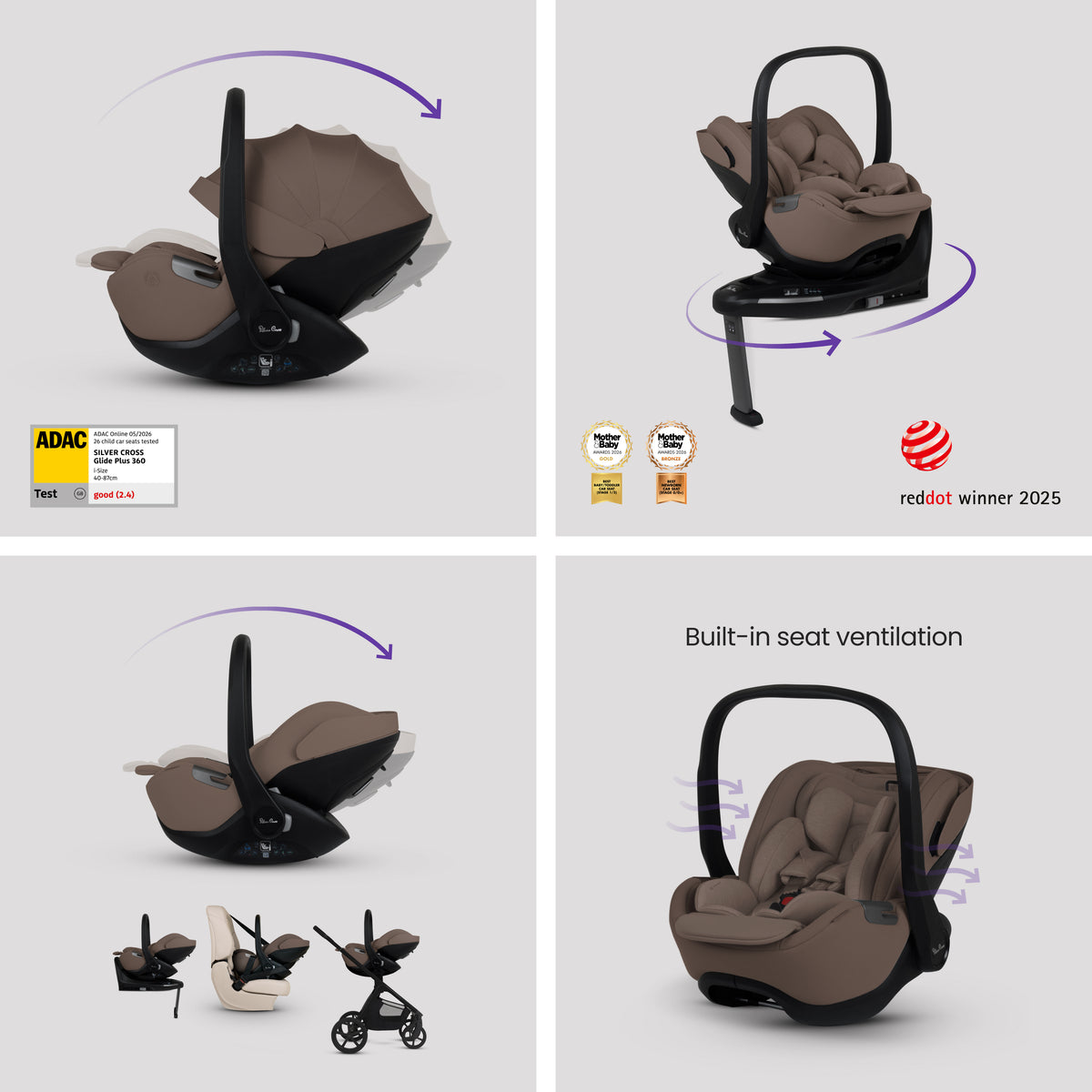 Cove 2 Maple Travel System Timeless Cocoa Ultimate Baby Bundle (13 piece)