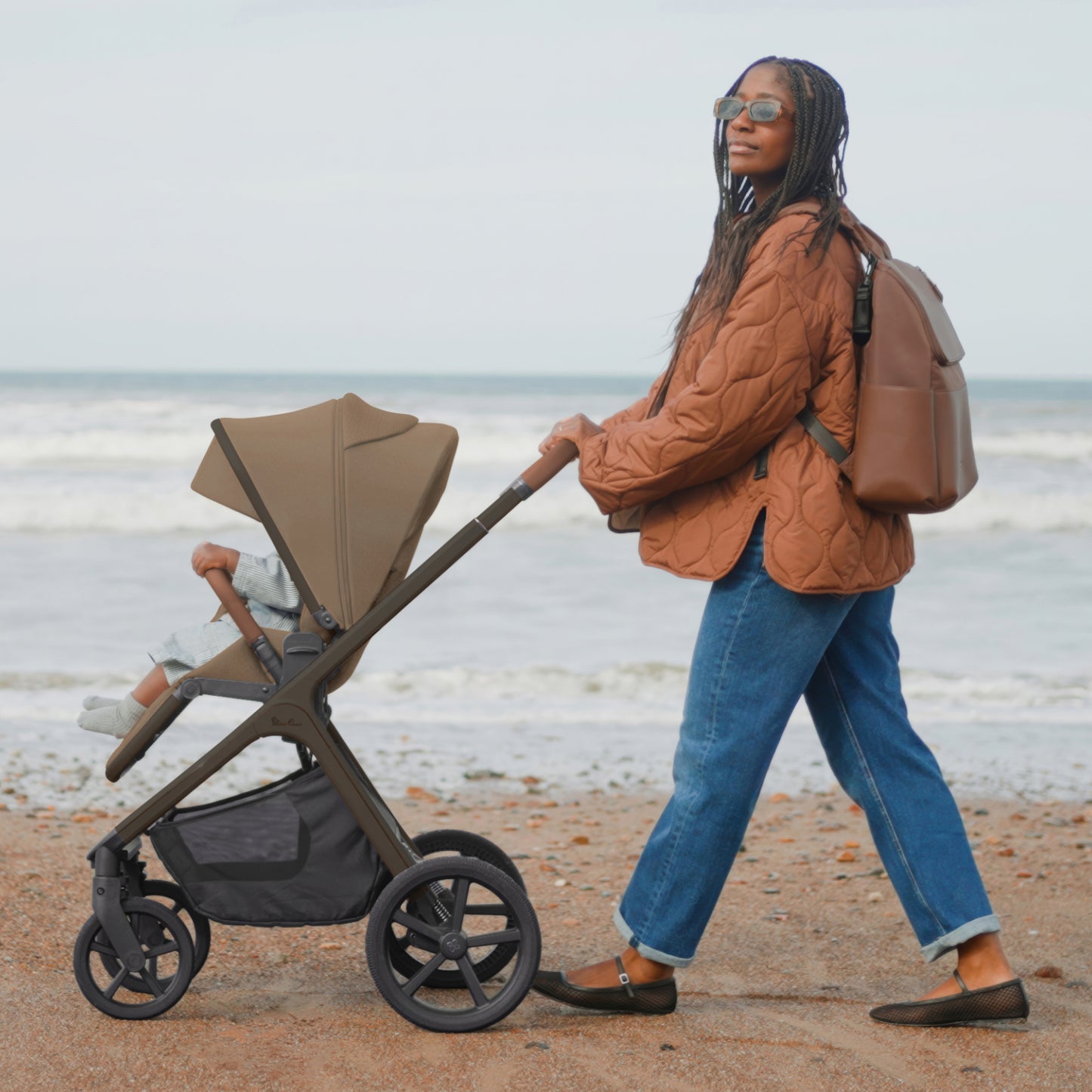 Cove 2 Maple Travel System Ultimate 360 Infant Carrier Natural Taupe Bundle (10 piece)