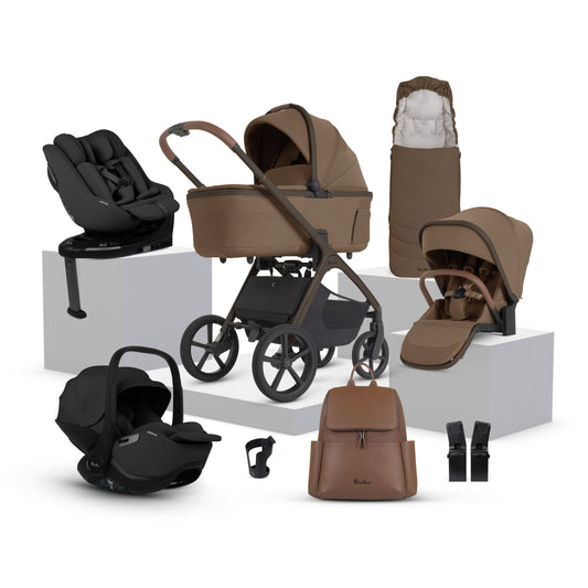 Cove 2 Maple Travel System Ultimate 360 Family Car Seat Iconic Black Bundle (11 piece)
