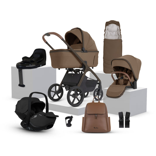 Cove 2 Maple Travel System Ultimate 360 Infant Carrier Iconic Black Bundle (10 piece)