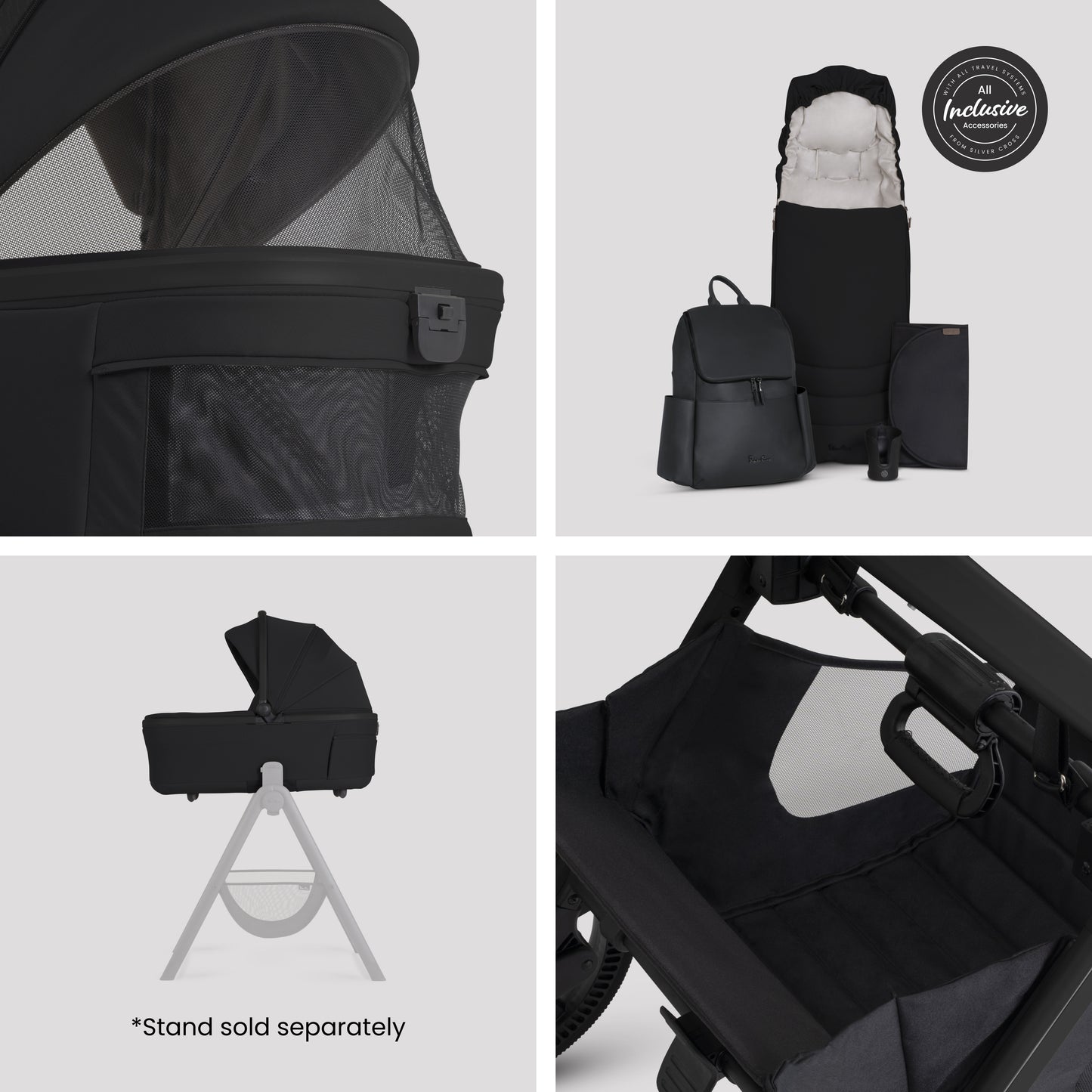 Cove 2 Onyx Travel System Ultimate 360 Infant Carrier Bundle (10 piece)