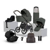 Cove 2 Pewter Travel System Ultimate 360 Infant Carrier Iconic Black Bundle (10 piece)