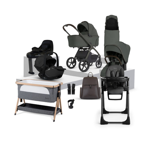 Cove 2 Pewter Travel System Ultimate Baby Bundle (13 piece)
