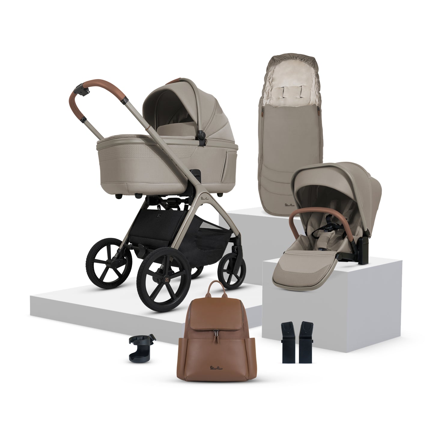 Cove Champagne Travel System Accessory Bundle (8 piece)