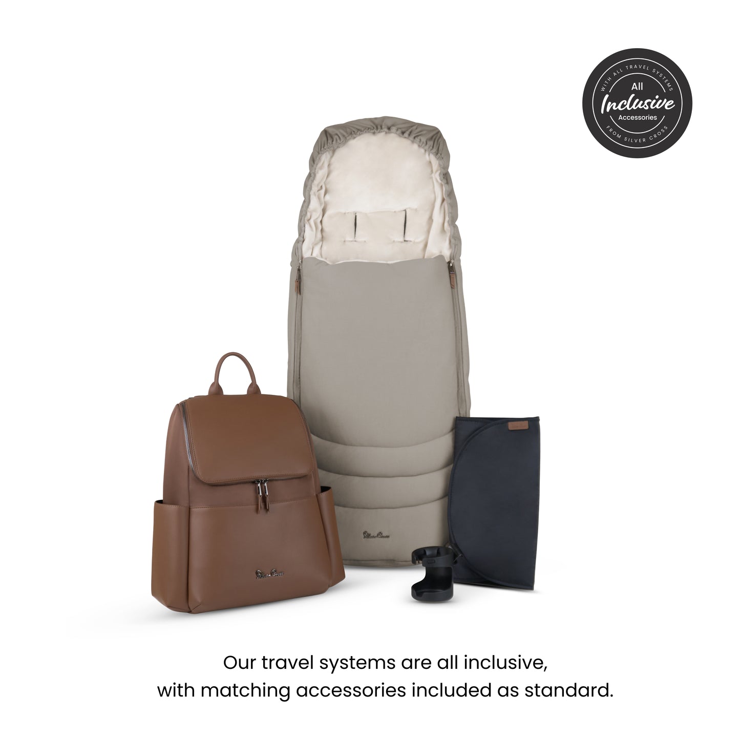 Cove Champagne Travel System Ultimate 360 Family Car Seat Bundle (11 piece)