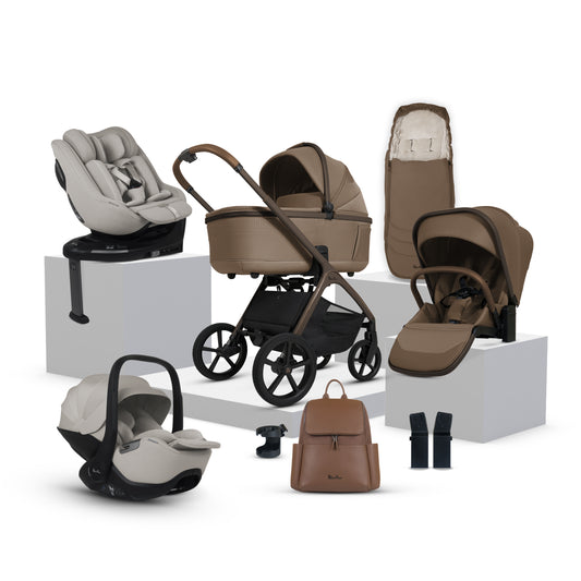Cove Maple Travel System Ultimate 360 Family Car Seat Bundle (11 piece)