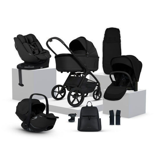 Cove Onyx Travel System Ultimate 360 Family Car Seat Bundle (11 piece)