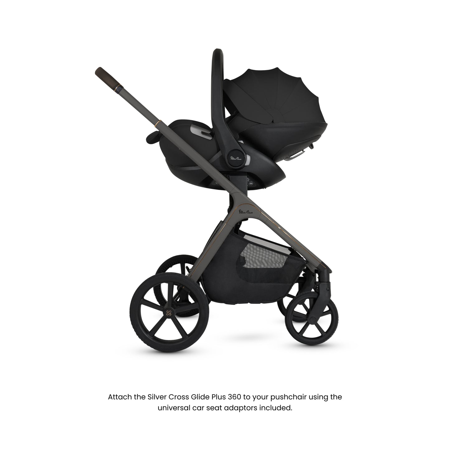 silver cross stroller with car seat Cove Pewter Ultimate 360 Infant Carrier Bundle