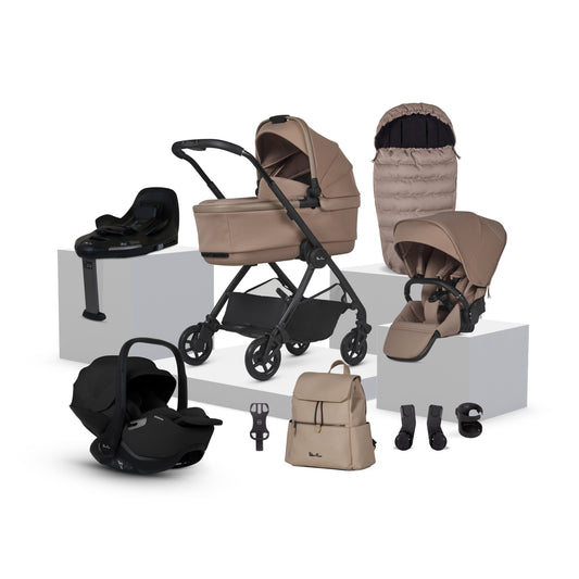 Reef 2 Mocha Travel System Ultimate 360 Infant Carrier Bundle (11 piece)