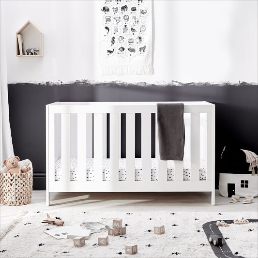Finchley White Convertible Cot Bed to Toddler Bed