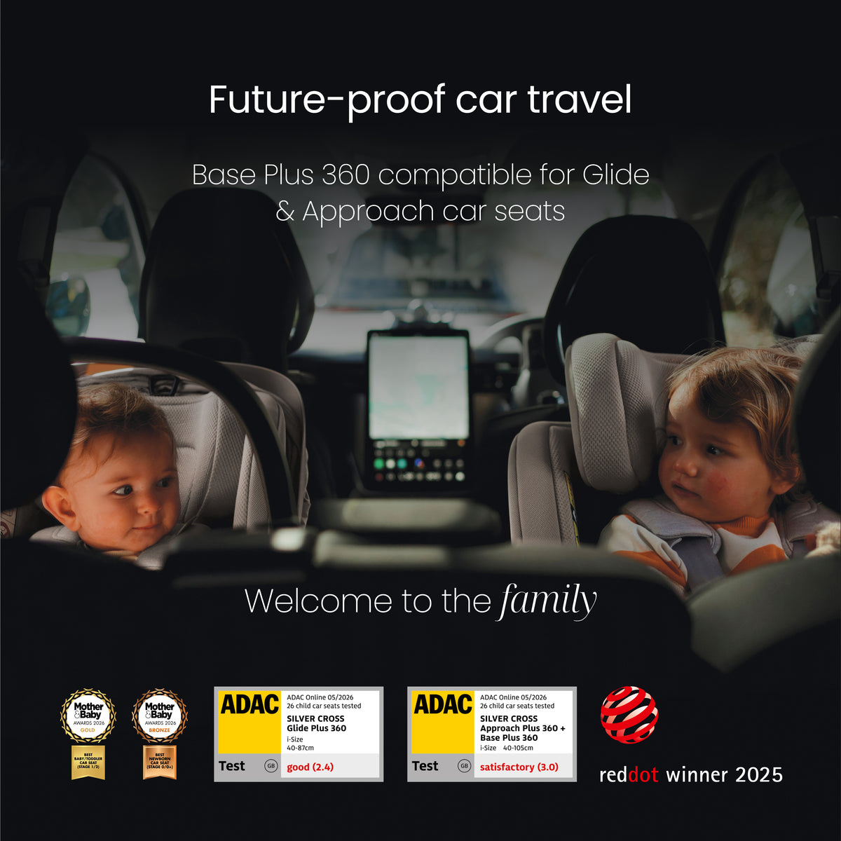 Plus 360 Family Car Seat Bundle Iconic Black