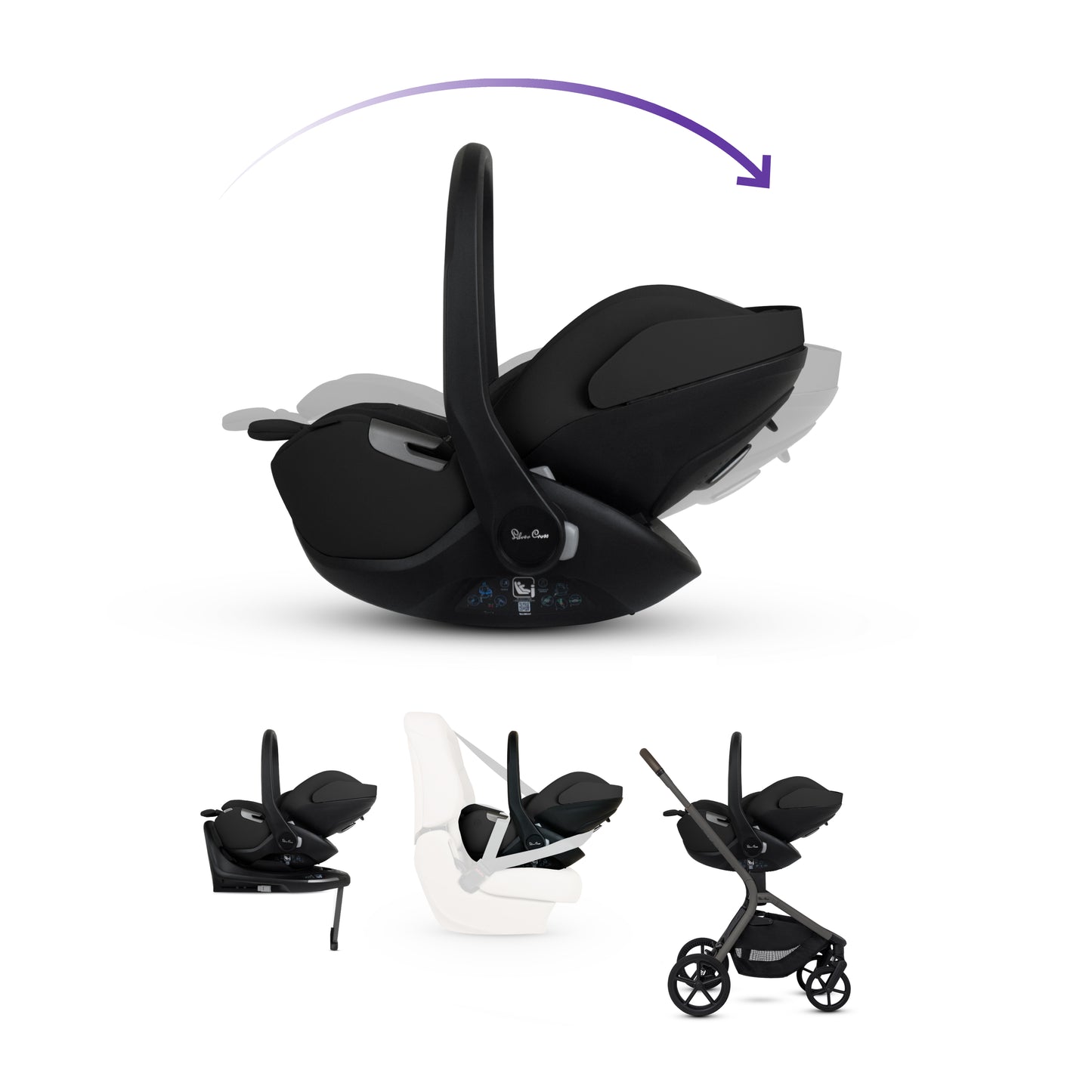 Breez Pewter Travel System Ultimate 360 Family Car Seat Bundle (13 piece)