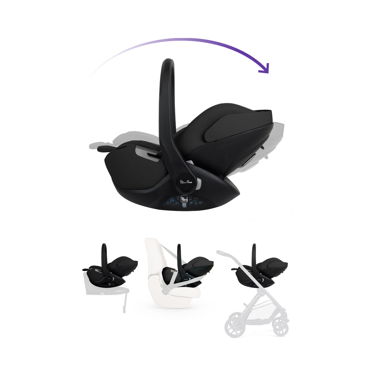 Glide Plus 360 Infant Car Seat Iconic Black