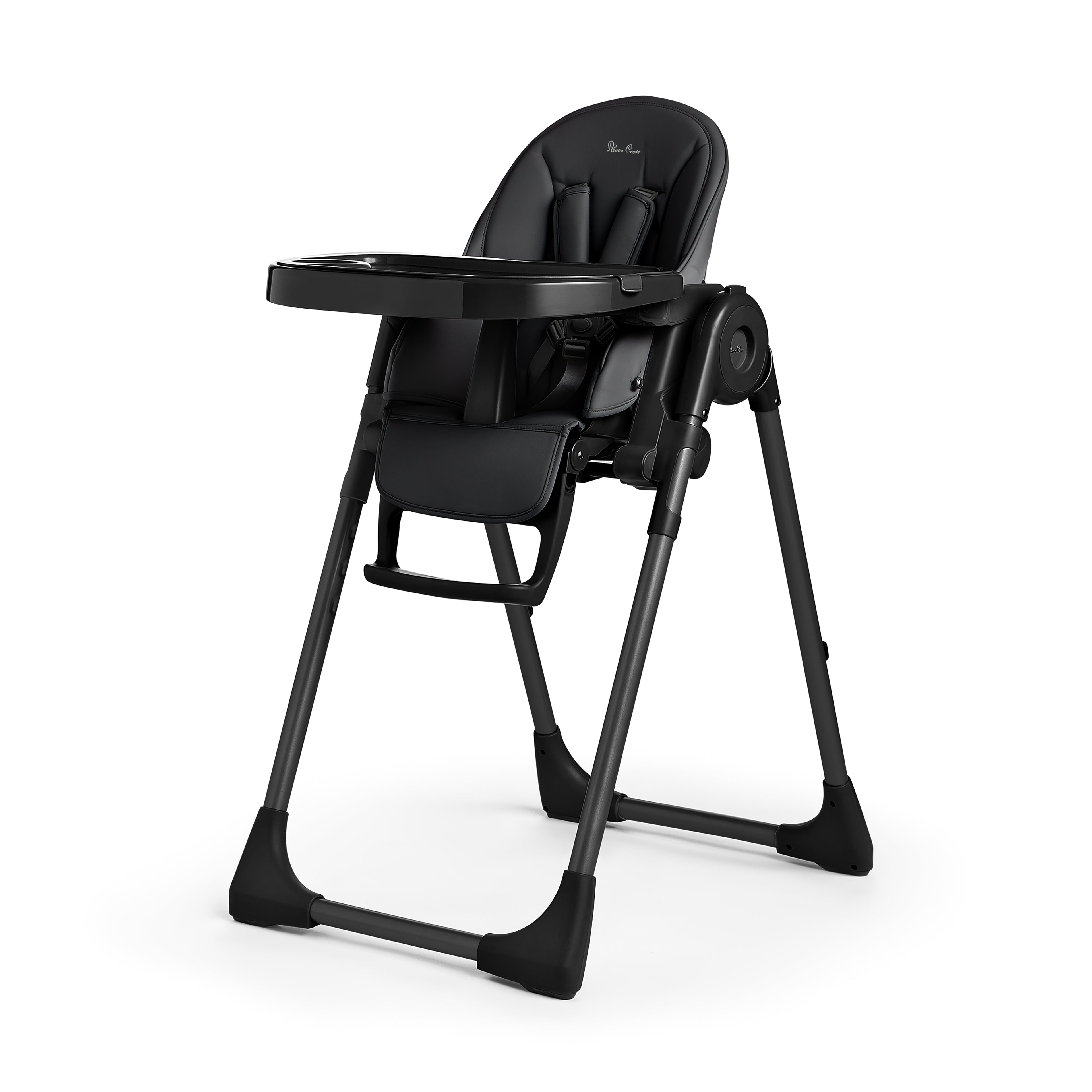 ブラックデザインhigh chair（ハイチェアー） 受注製産※ BLACK Design×PINOWORKS コラボチェア HIGH レザーメ