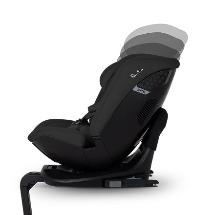 Scaun auto rotativ 360 Silver Cross Motion 3 All-Size Iconic Black tetiera ajustabila