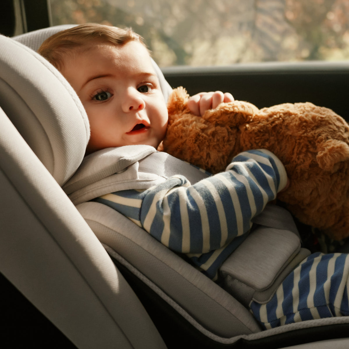 Motion 3 All Size 360 Extended Rear Facing Car Seat Natural Taupe