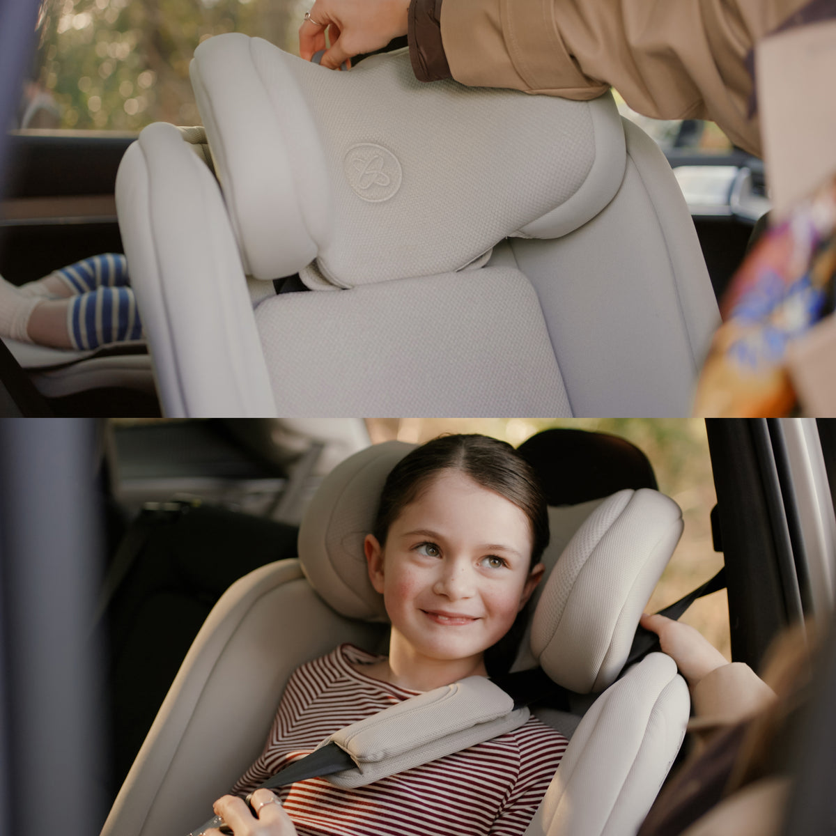 Motion 3 All Size 360 Extended Rear Facing Car Seat Natural Taupe