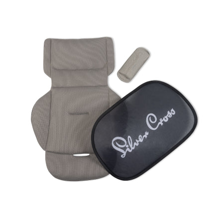Scaun auto rotativ 360 Silver Cross Motion 3 All-Size Natural Taupe Ultimate Comfort Kit