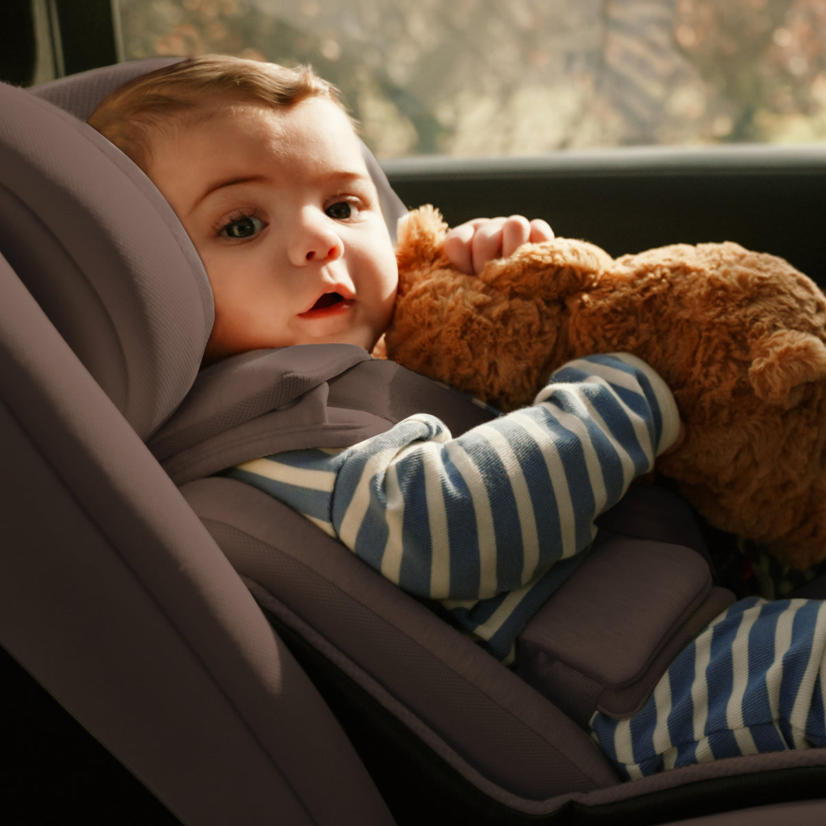 Motion 3 All Size 360 Extended Rear Facing Car Seat Timeless Cocoa