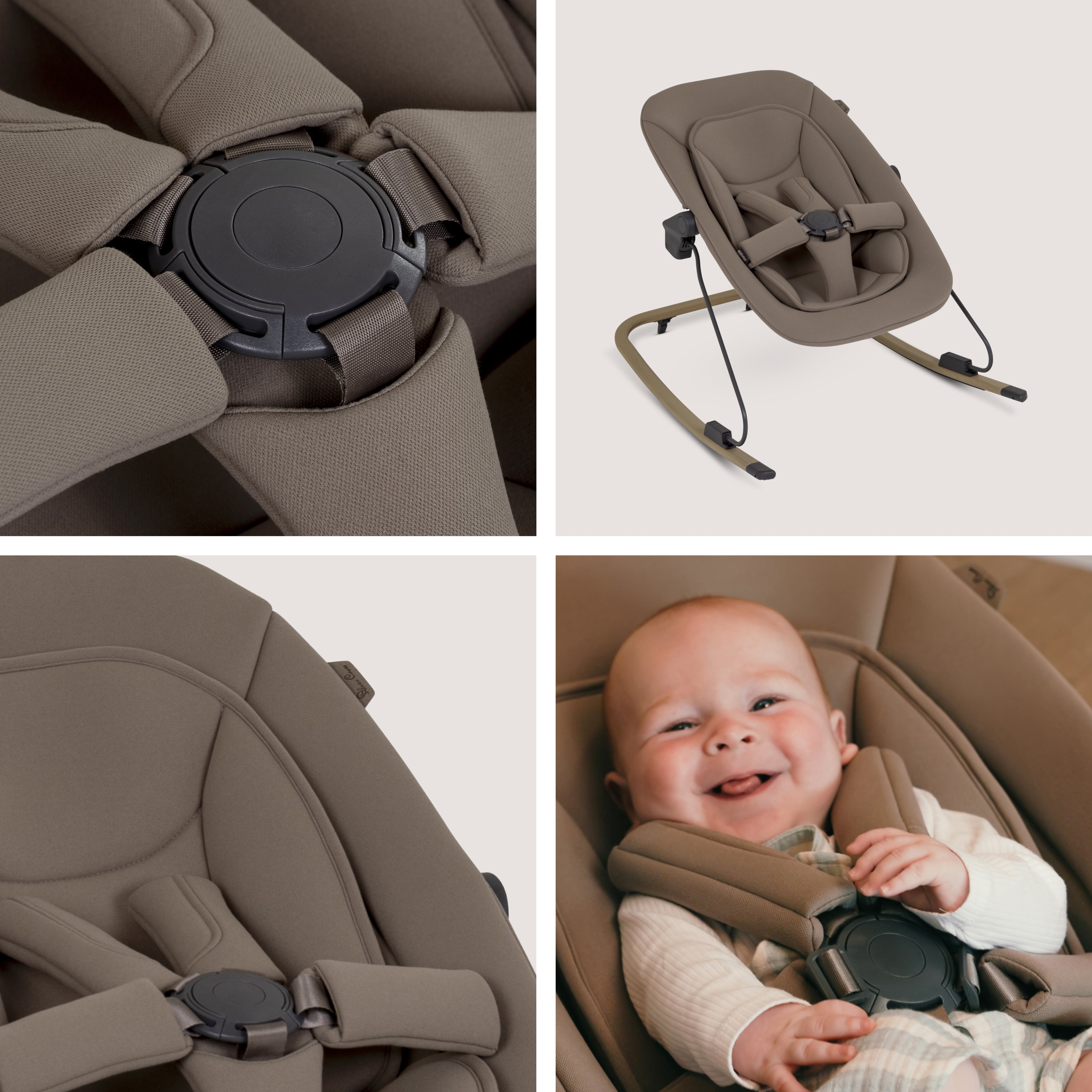 Nest & Nurture Highchair & Bouncer Bundle Biscuit | Silver Cross UK