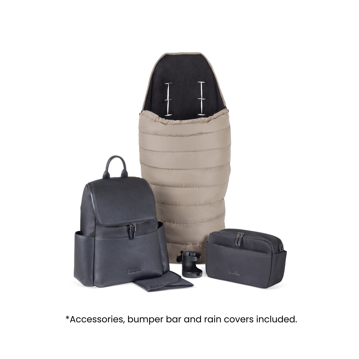 Nia Champagne Compact Travel System with Accessory Pack (12 Piece)