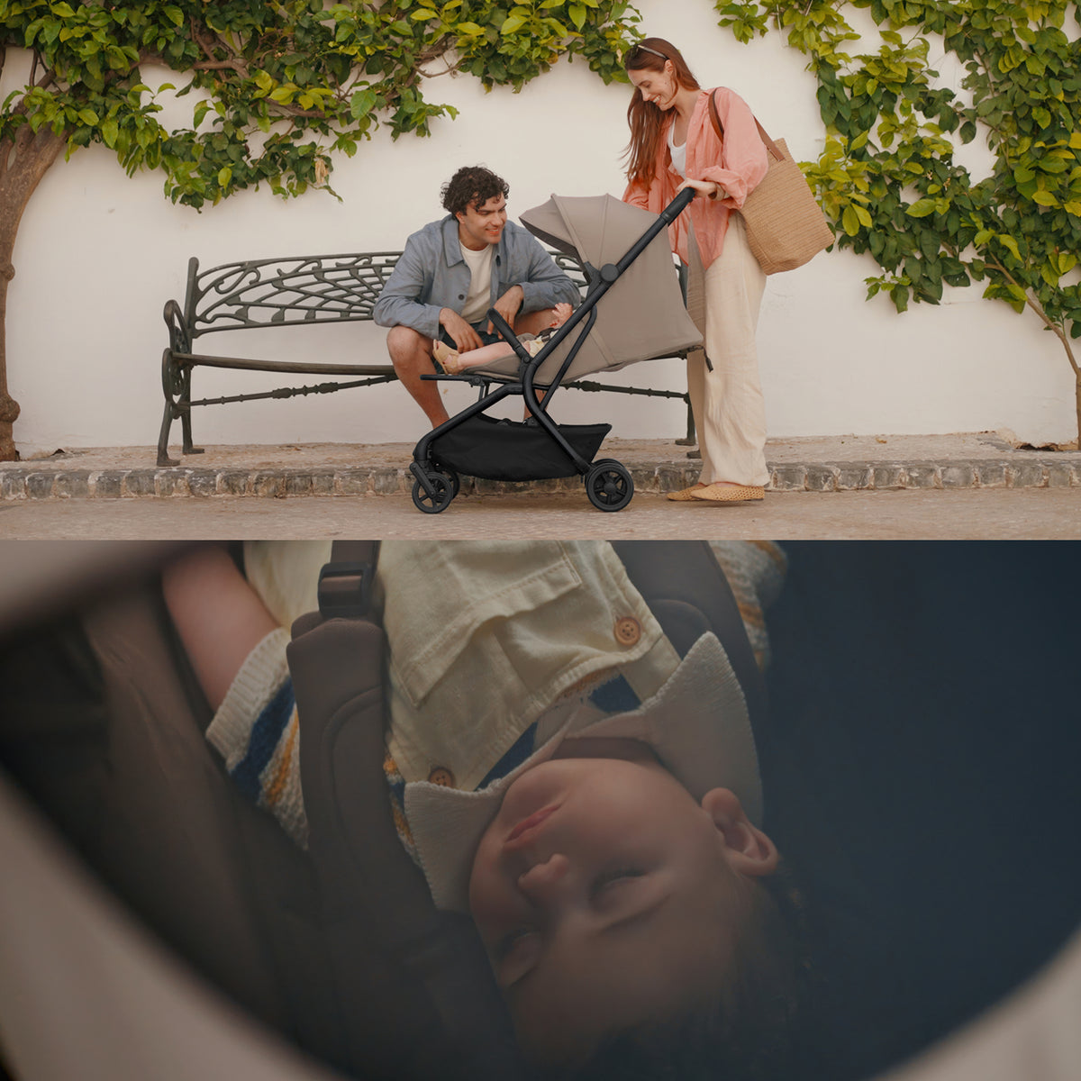 Nia Champagne Compact Travel Stroller