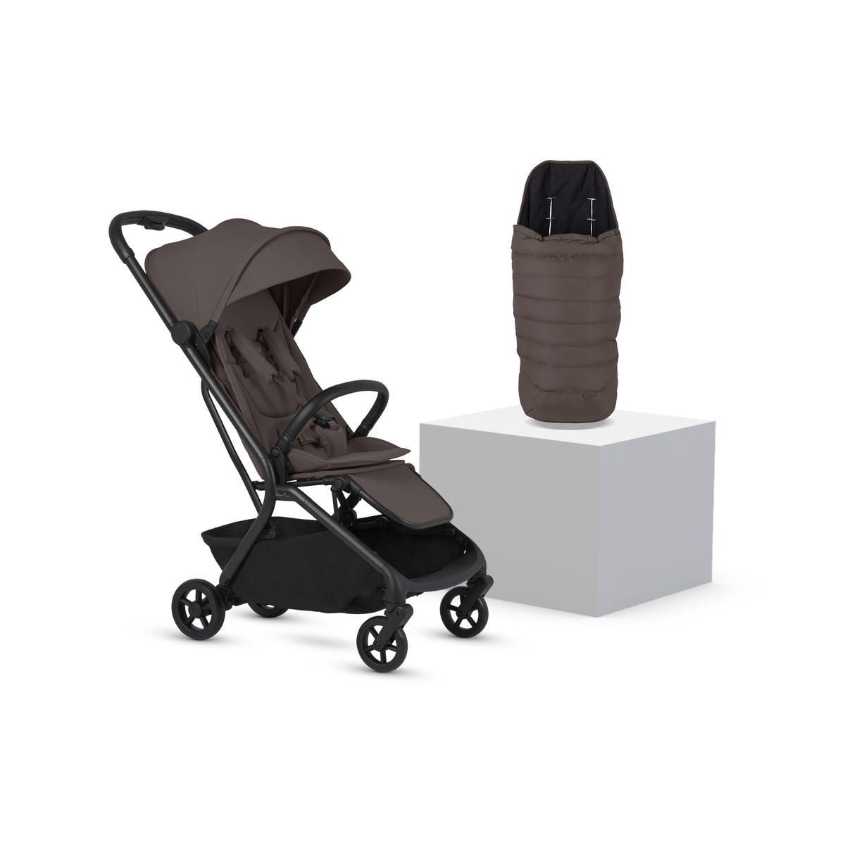 Nia Chocolate Compact Travel Stroller