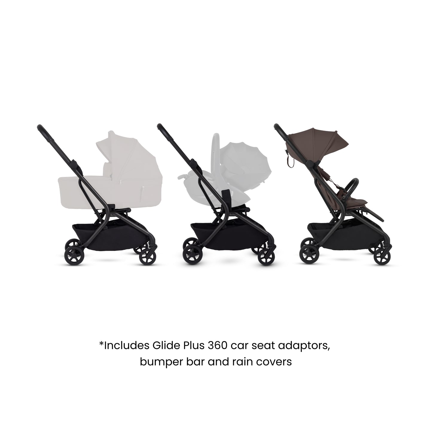 Nia Chocolate Compact Travel Stroller