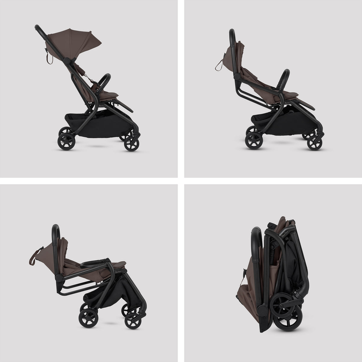 Nia Chocolate Compact Travel Stroller