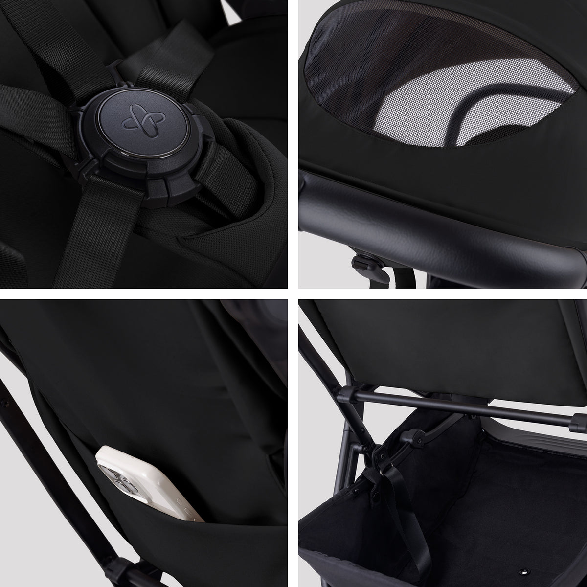 Nia Onyx Compact Travel Stroller