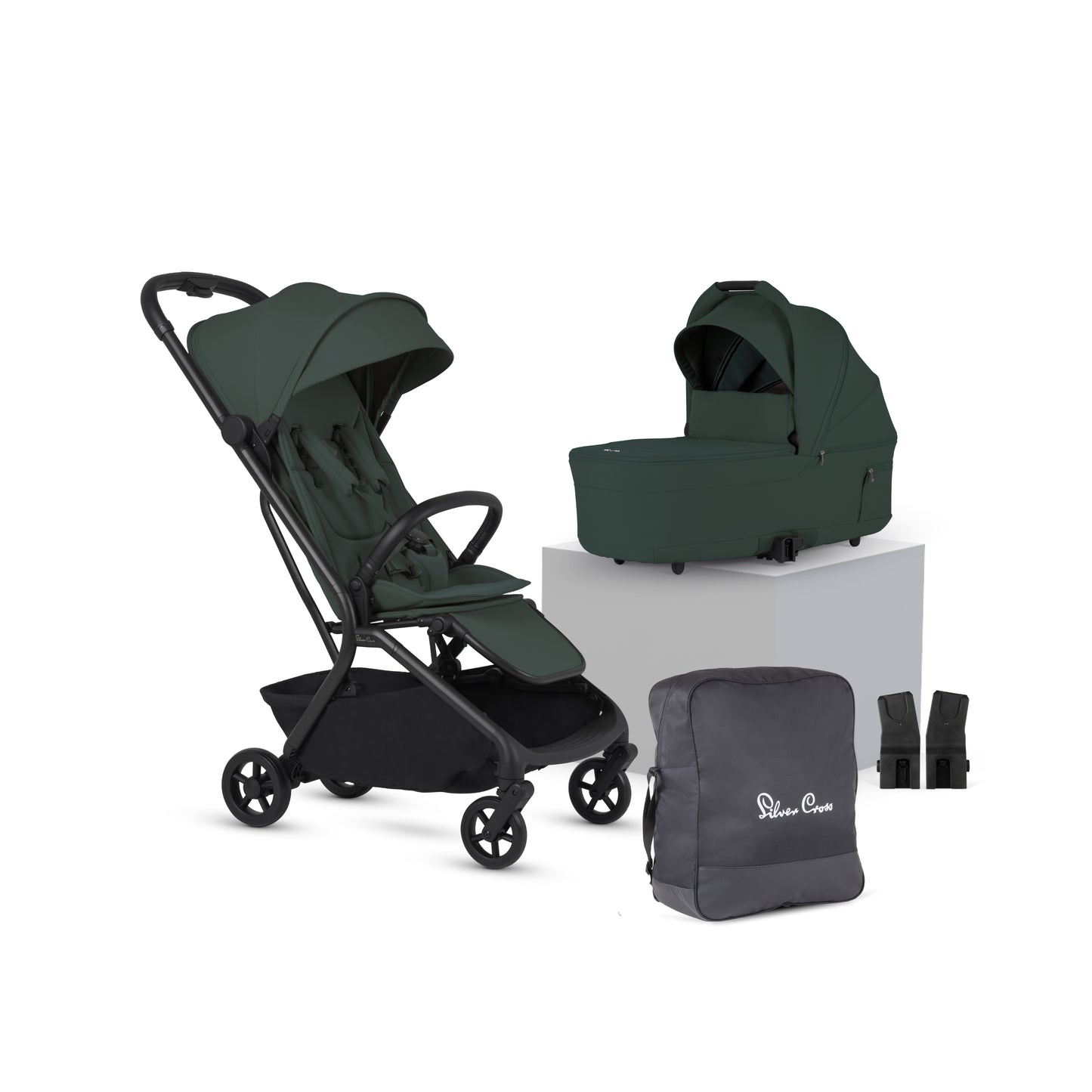 Nia Conifer Compact Travel Stroller with Carrycot (6 Piece)