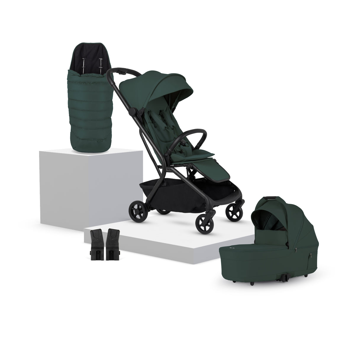 Nia Conifer Compact Travel Stroller with Carrycot (6 Piece)
