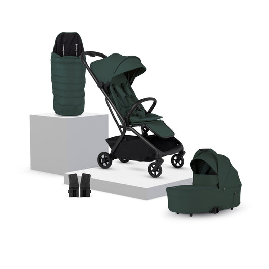 Nia Conifer Compact Travel Stroller with Carrycot (6 Piece)