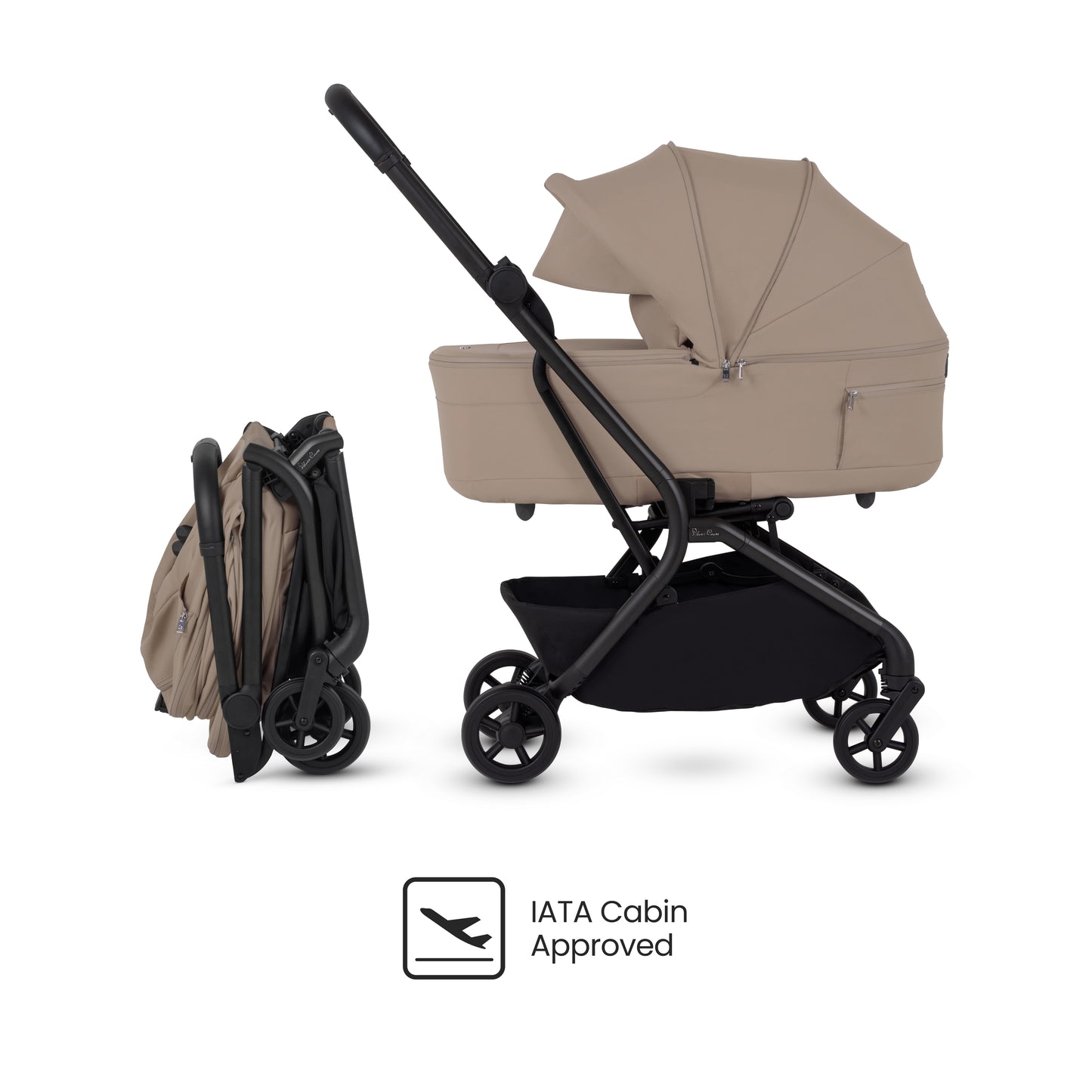 Nia Champagne Compact Travel System with Accessory Pack (12 Piece)