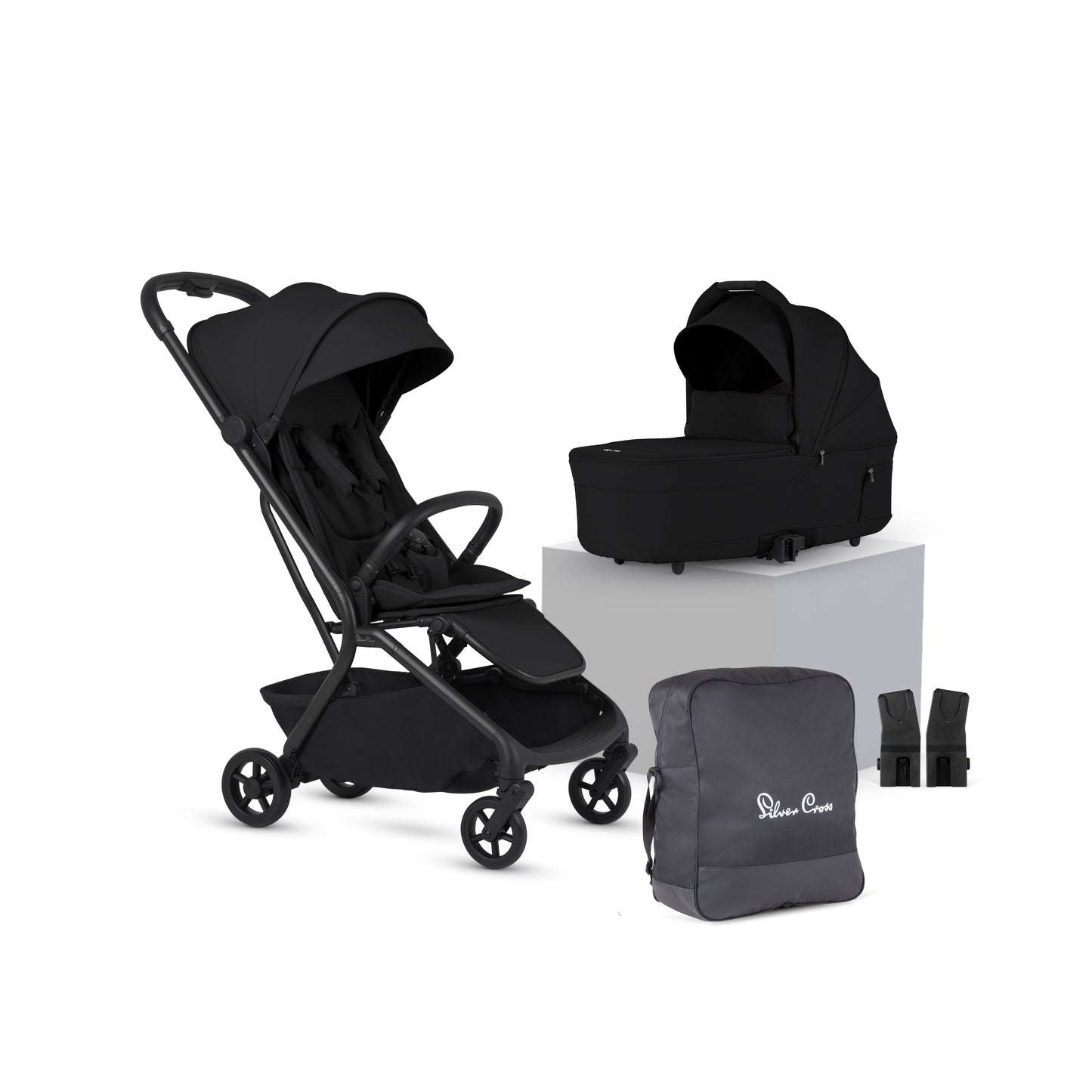 Nia Onyx Compact Travel Stroller with Carrycot (6 Piece)