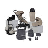 Nia Champagne Compact Travel System with Accessory Pack Natural Taupe (12 Piece)