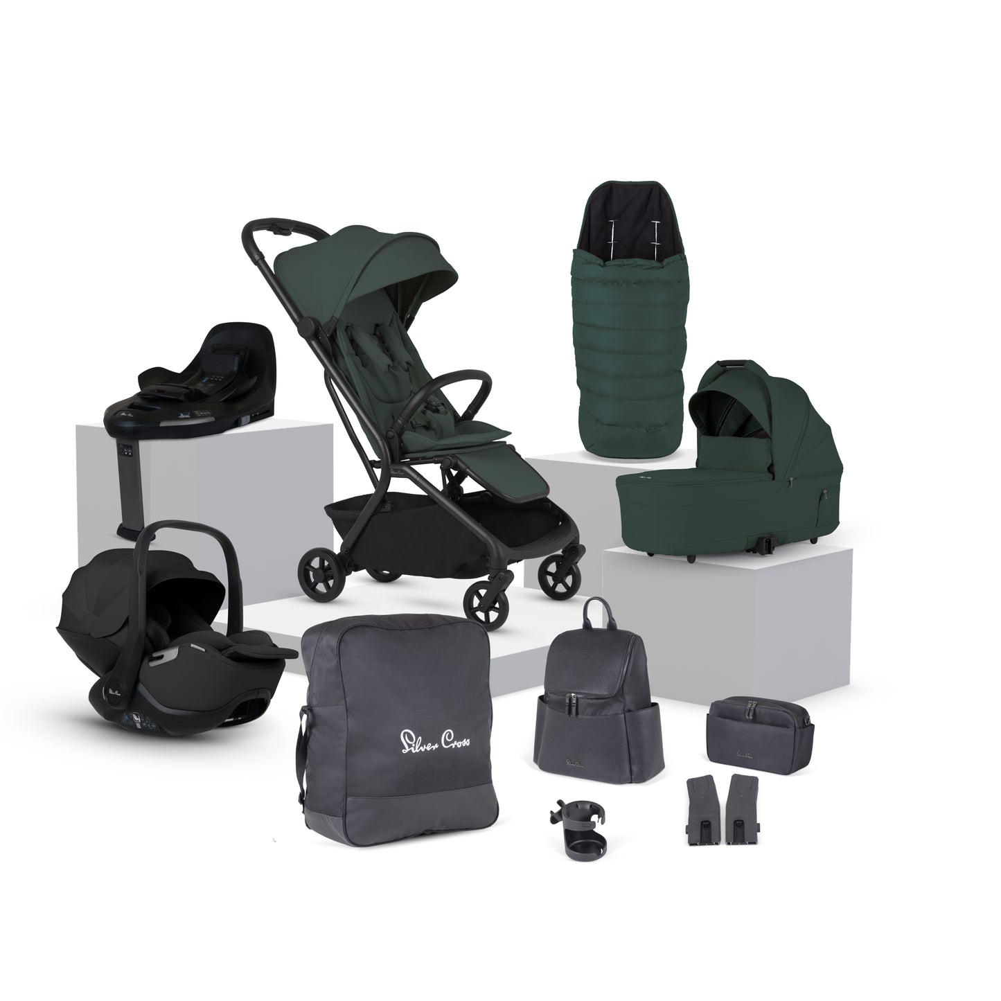 Nia Conifer Compact Travel System with Accessory Pack (12 Piece)