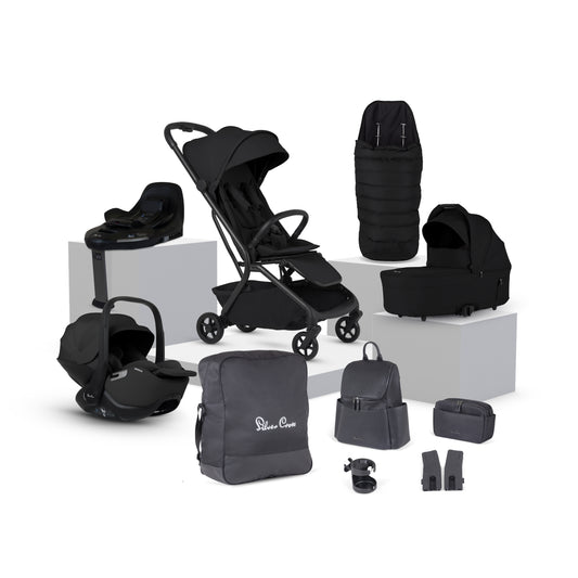 Nia Onyx Compact Travel System with Accessory Pack (12 Piece)