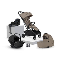 Nia Champagne Compact Travel System Iconic Black (8 Piece)